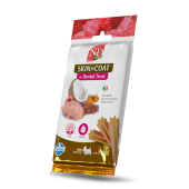Дентални лакомства за здрава кожа и козина N&D Dog Dental Treat Skin and Coat Adult Mini  за кучета от дребни породи с киноа, пъдпъдък, кокос и куркума 60 гр